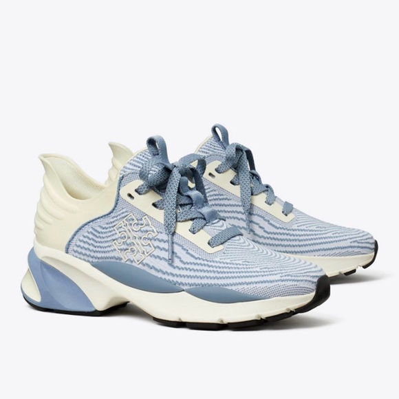 Tory Burch Shoes - Tory Burch Light Blue and Cream Sneakers